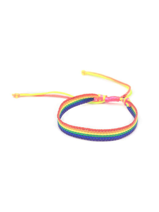 Rainbow Hand-knitted Bracelet