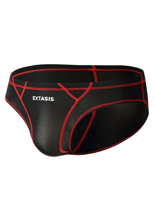 Men's Sexy Elastic Patchwork Color-Blocked Briefs