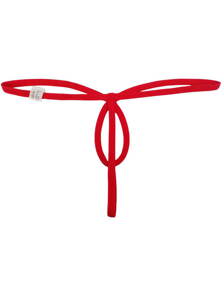 Men's Solid Color Sexy Thin Strap Thong
