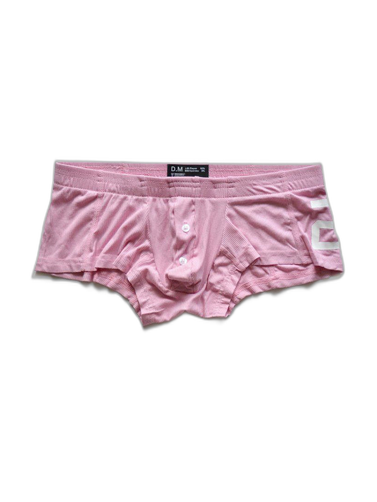 2-pack Men's Solid Color Comfortable Button-down Trunks