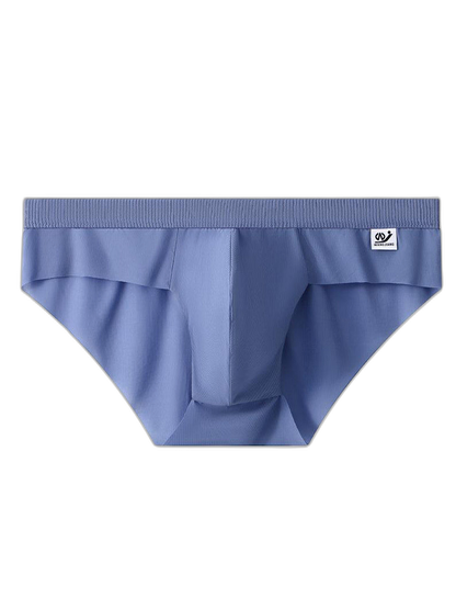 3 Pack Men's Ultra-Thin Breathable Ribbed Ice Silk Briefs