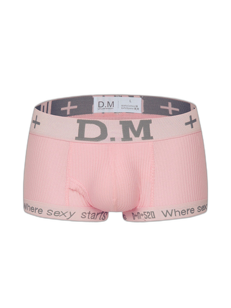 2 Pack Men's Low-rise Sexy Side Opening Pocket Trunk