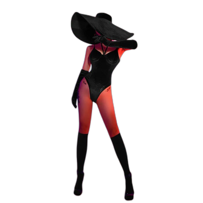 Retro Velvet Pop Diva Bodysuit