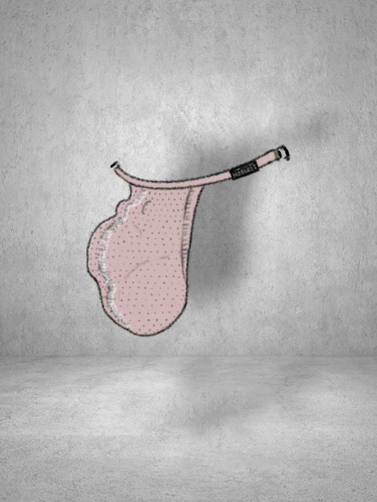 Men's Replaceable External Pouch Stretch Thong