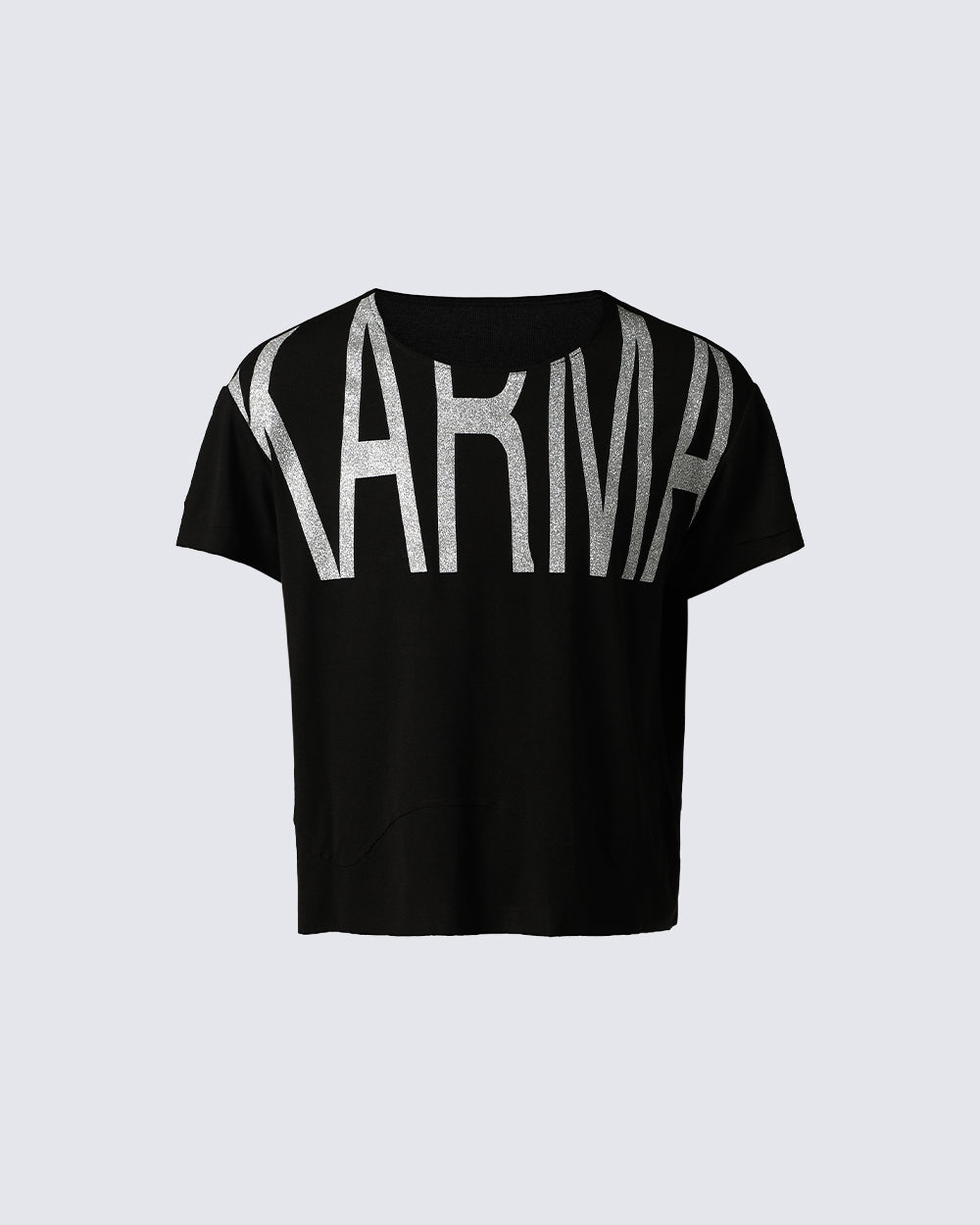KIIKIO Vintage Rhinestone Glitter Tee