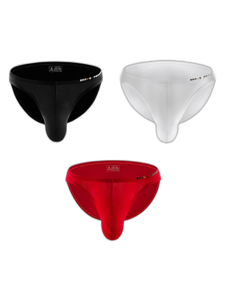 3 Pack Men's Sexy Comfortable Large Pouch Bikini
