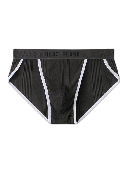 4 Pack Men's Solid Color Cotton Breathable Trendy Briefs