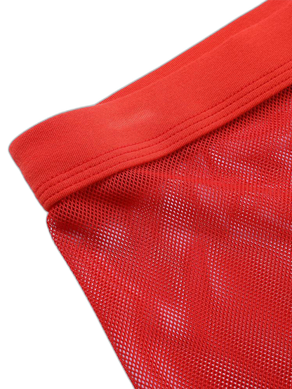 Men's Sexy Transparent Mesh Trunks