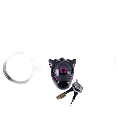 Furjoi Drone Hood Chastity Cage Purple