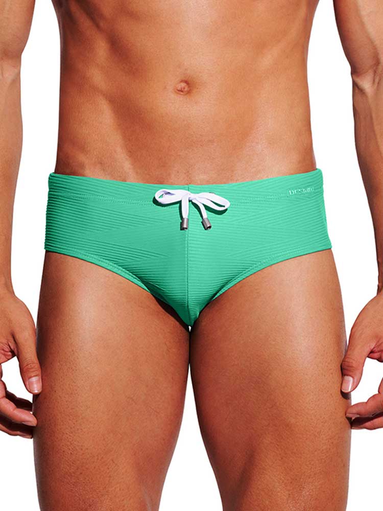 Men's Sexy Low-Rise Stretch Drawstring Swim Briefs