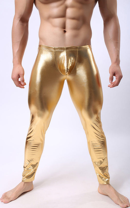 Low Waist Leather Leggings
