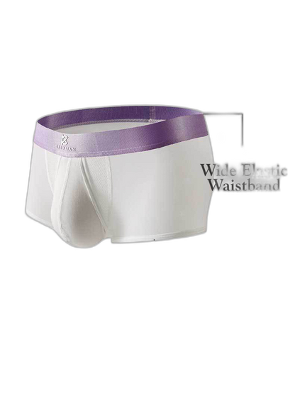 3 Pack Men's Supportive Pouch Lightweight Antibacterial Cooling Trunks