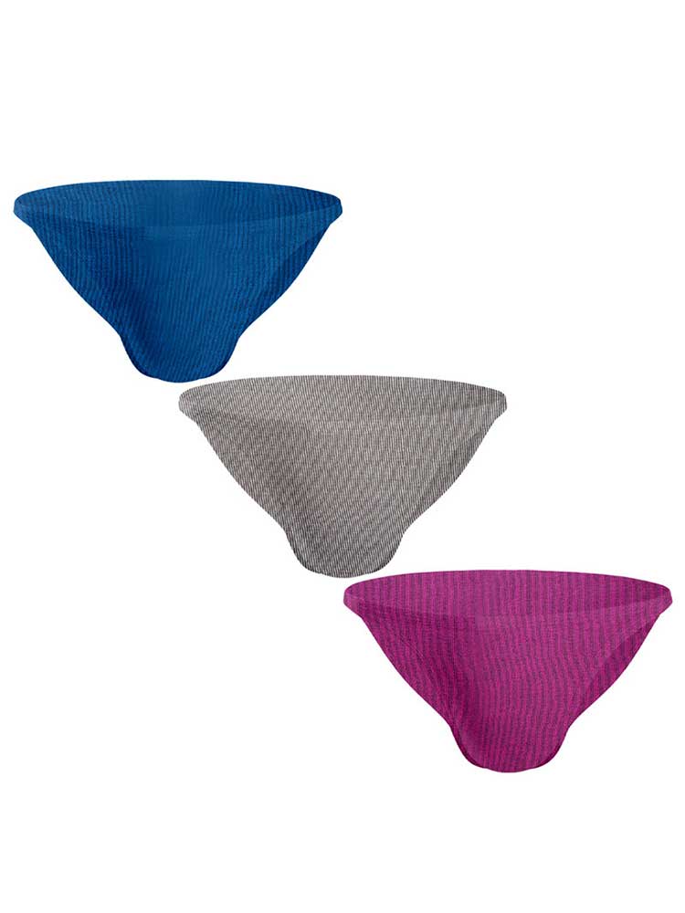 Men's Solid-Color Low-Rise Butt-Lifting Cotton Briefs