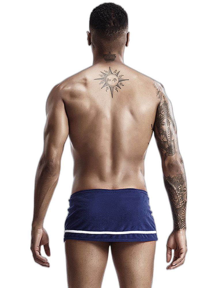 Men's Stylish Homewear Cotton Toweling Side Slit Shorts