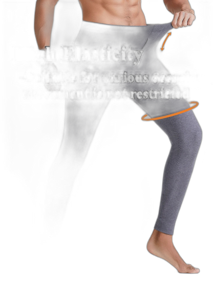 Men's Winter Thermal Long Johns With Button Fly