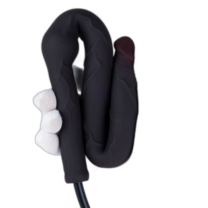 Wowza - Long Inflatable Silicone Butt Plug - Inflatable Anal Dildo