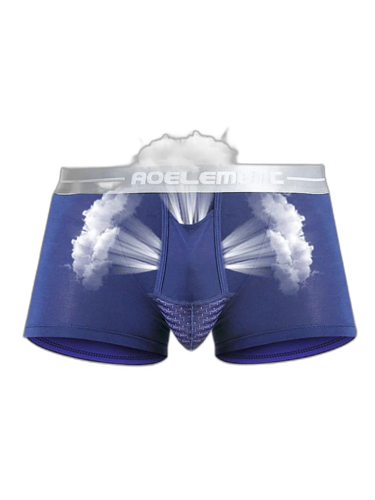 Aoelemen 2 Pack Modal Stretch Separate Pouch Boxer Briefs