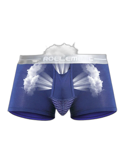 Aoelemen 2 Pack Modal Stretch Separate Pouch Boxer Briefs