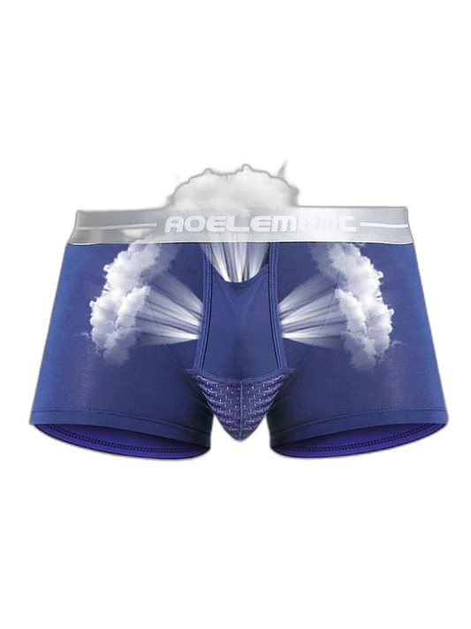 Aoelemen 2 Pack Modal Stretch Separate Pouch Boxer Briefs