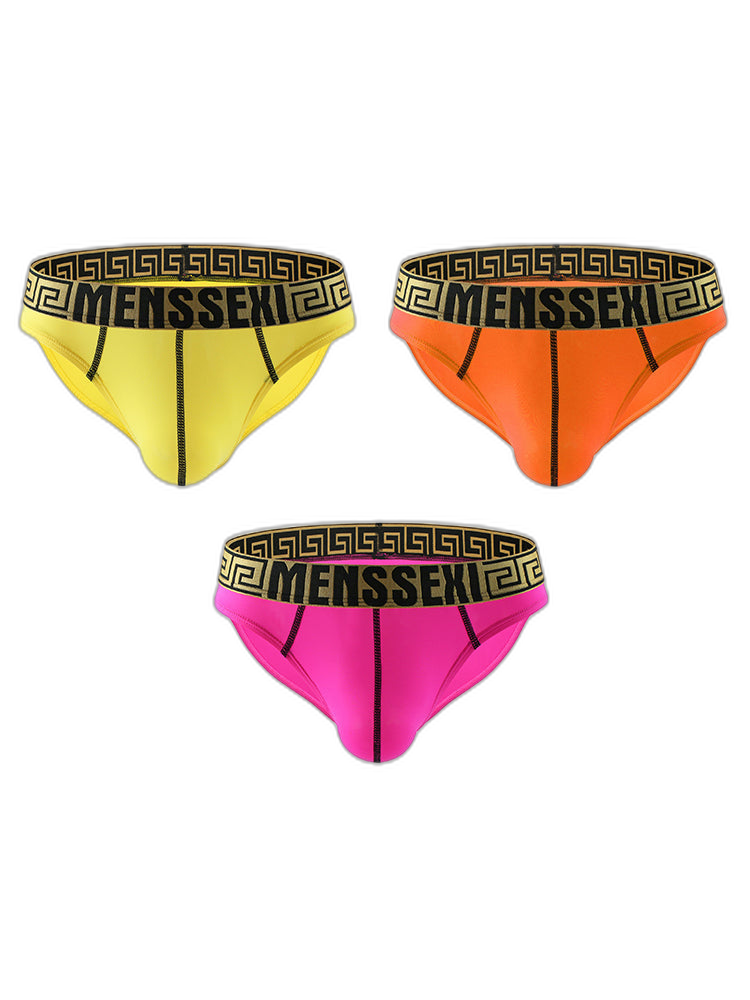 3 Pack Sexy Super Soft Ice Silk Men's Bikini