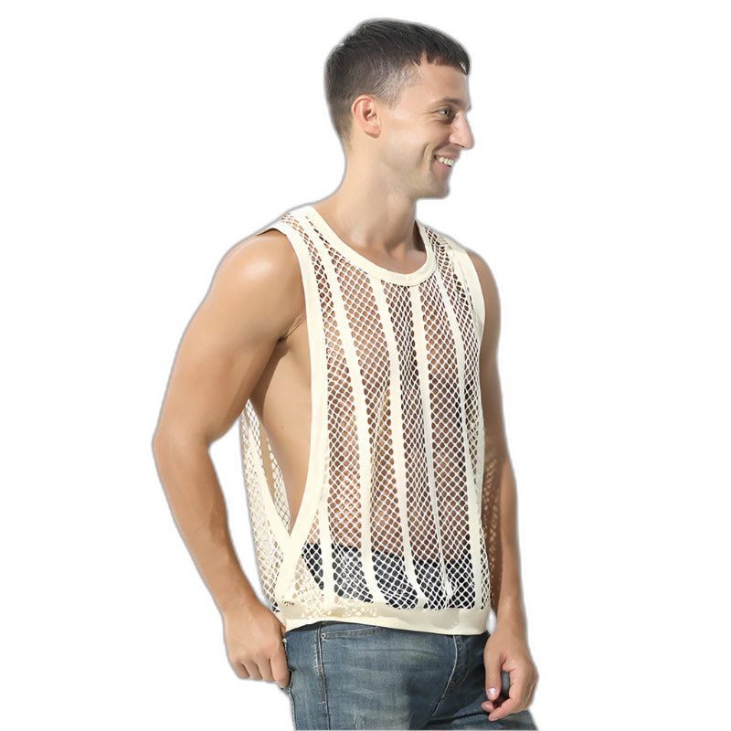 Mesh Striped Tank Top