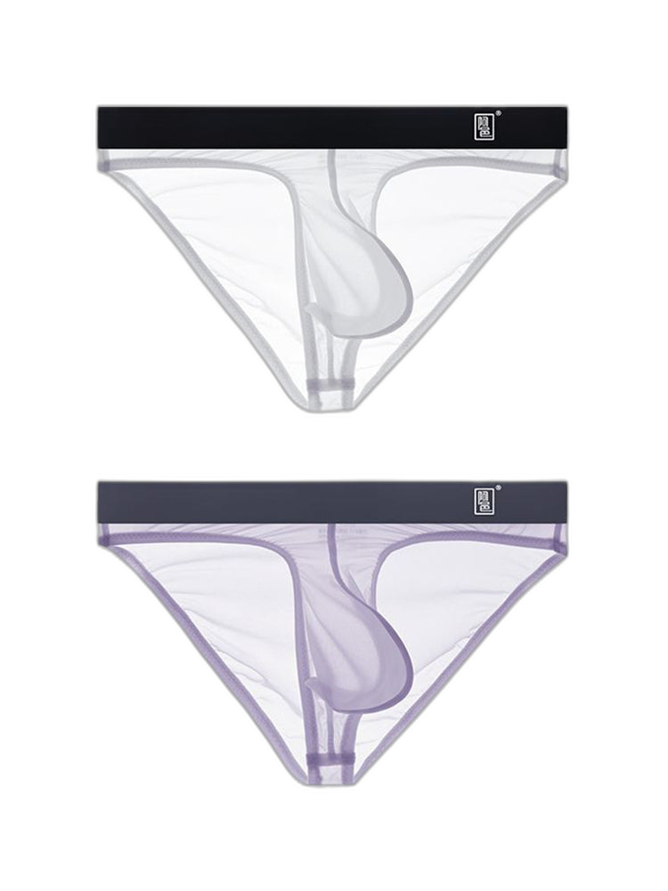 Men's Sexy Transparent Suspender Briefs