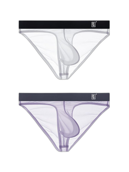 Men's Sexy Transparent Suspender Briefs
