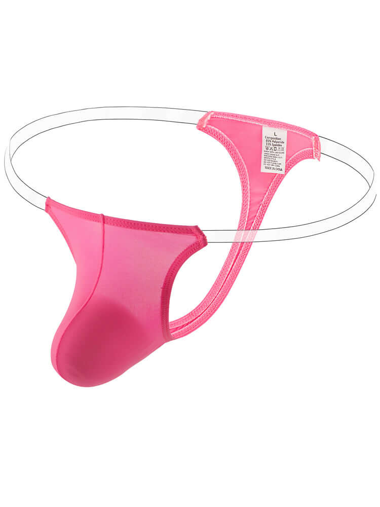 Men's Transparent Ice Silk Sexy Thong