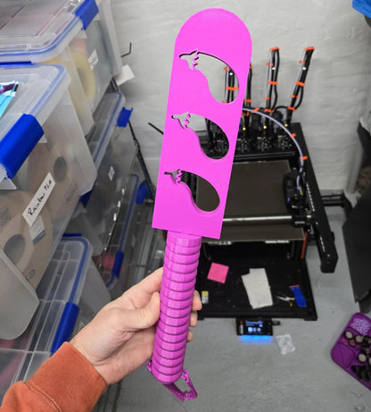 3D Printed Eggplant BDSM Paddle