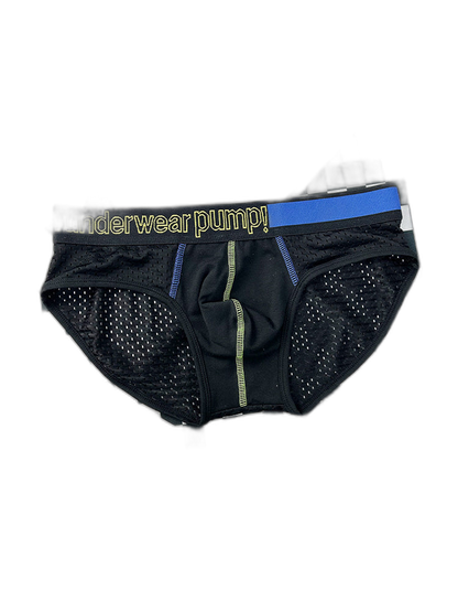 2 Pack Men's Mesh Loose Fit Sport Low-Rise Briefs