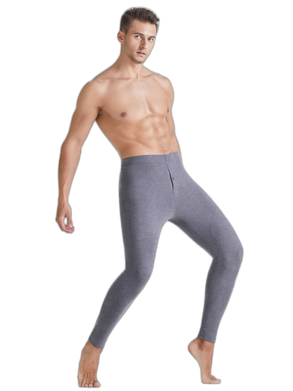 Men's Winter Thermal Long Johns With Button Fly