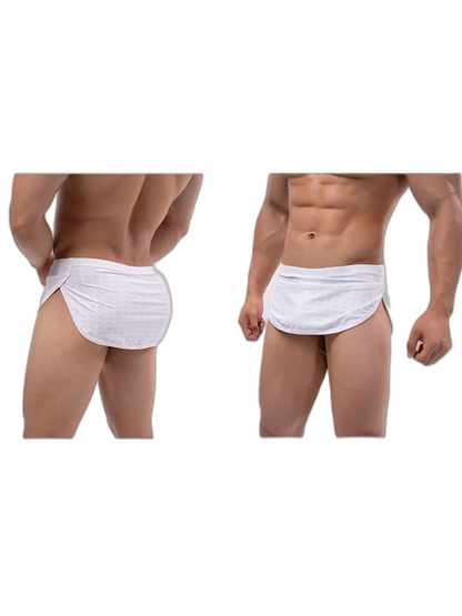 3 Pack Men's Breathable Mesh Full Coverage Trendy Design Soft Boxers