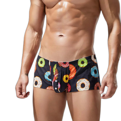 SEOBEAN Playful Donut Cotton Boxers