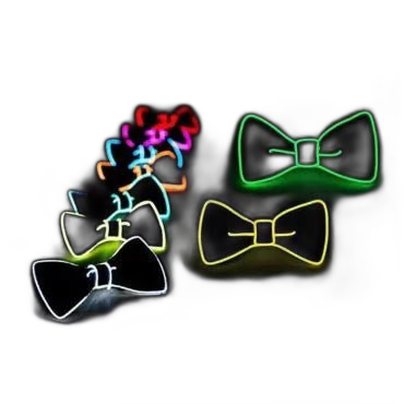 Neon Tube Bow Tie