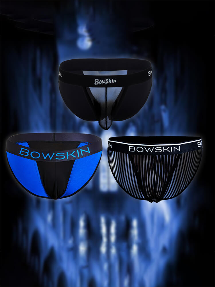 Men's Sexy Sheer Soft Cool Ice Silk Briefs