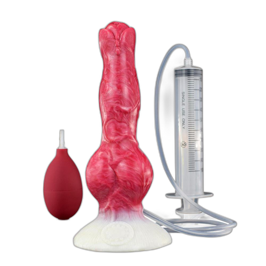 Luna - 8 Inch Squirting Dildo - Kanis Dildo - Knot Dildo