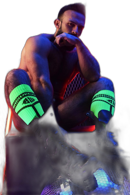 Breedwell Hybred Sock Neon Green