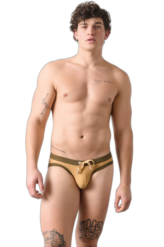 SURGE Contrast Swim Briefs - Sand