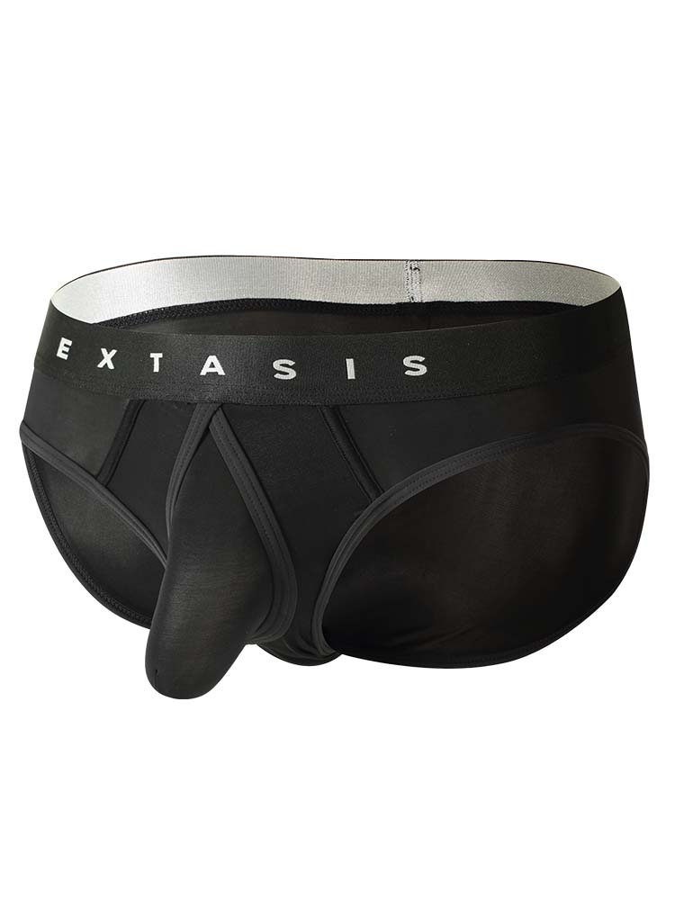 Men's Sexy Silky Smooth U-Convex Pouch Briefs