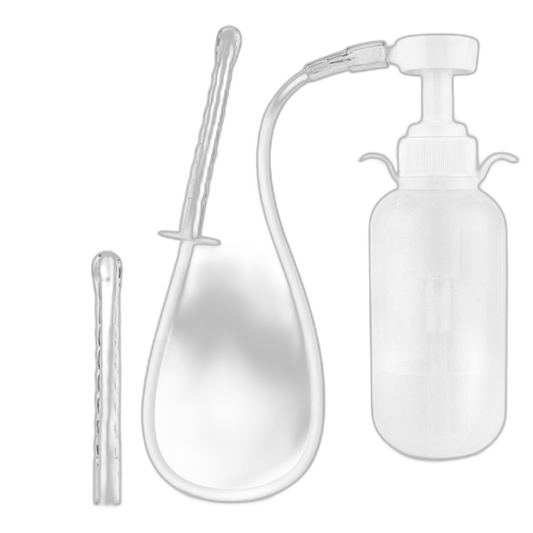 Cleanstream Pump Action Enema Bottle Set with Nozzle