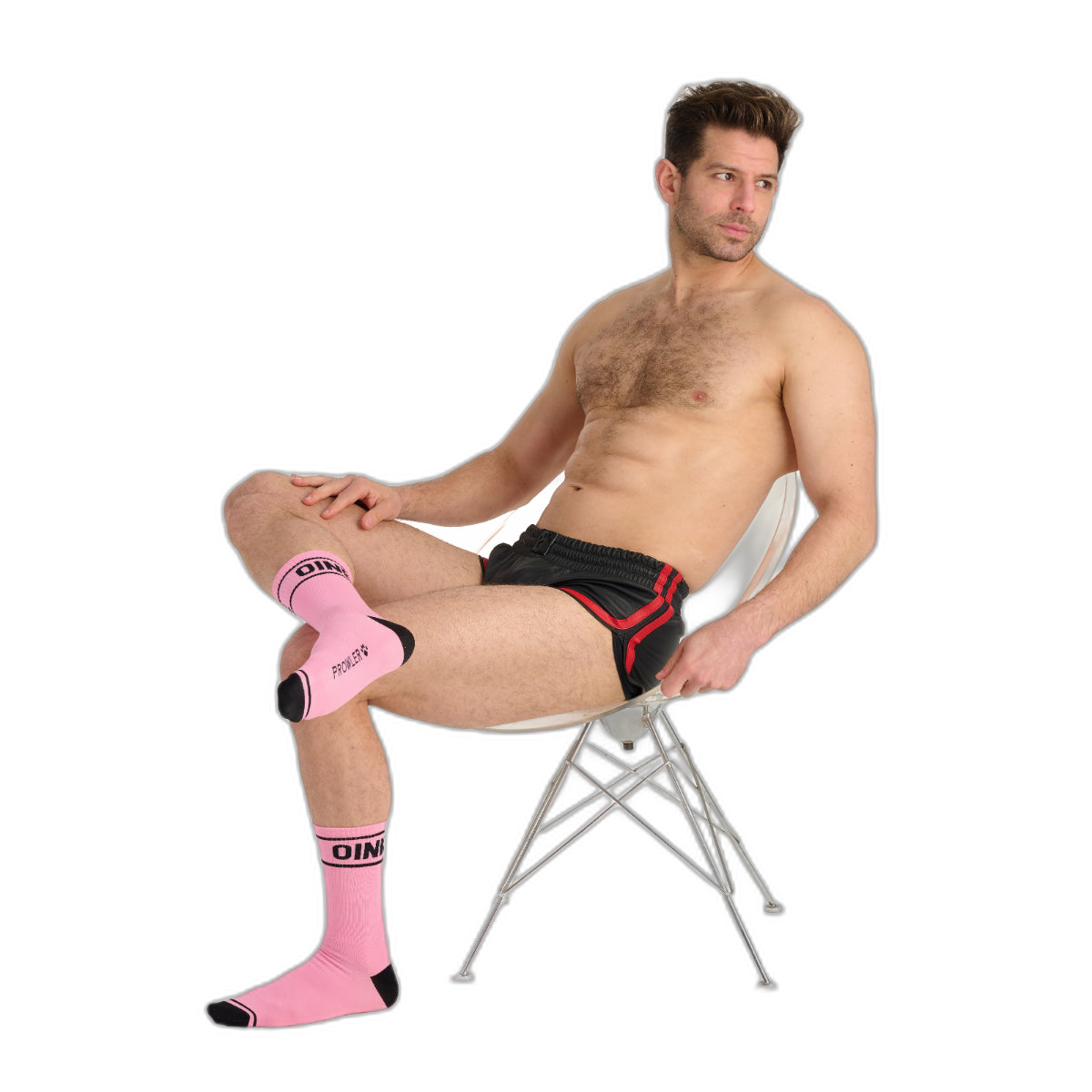 Prowler RED Oink Socks Pink Black