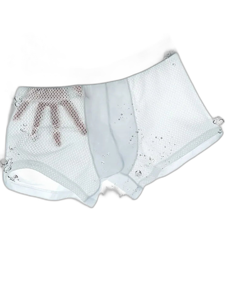 4 Pack Men’s Breathable Mesh Trunks with Antibacterial Fabric