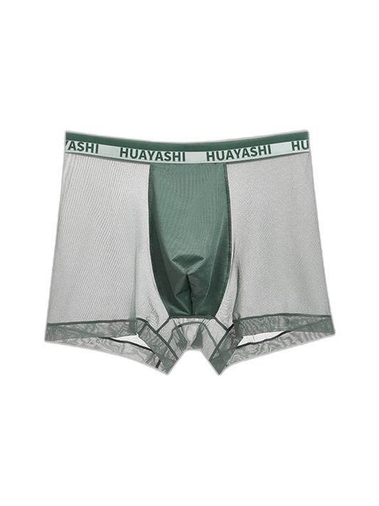 3 Pack Men's Ice Silk Seamless Breathable Quick-Drying Trunks