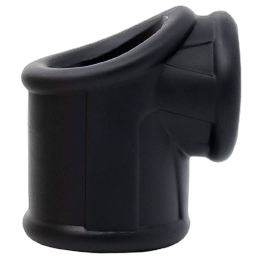 ruff GEAR Liquid Silicone Cock Pipe and Ballstretcher Black