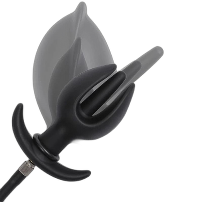 Flower - Inflatable Butt Plug - Silicone Anal Plug