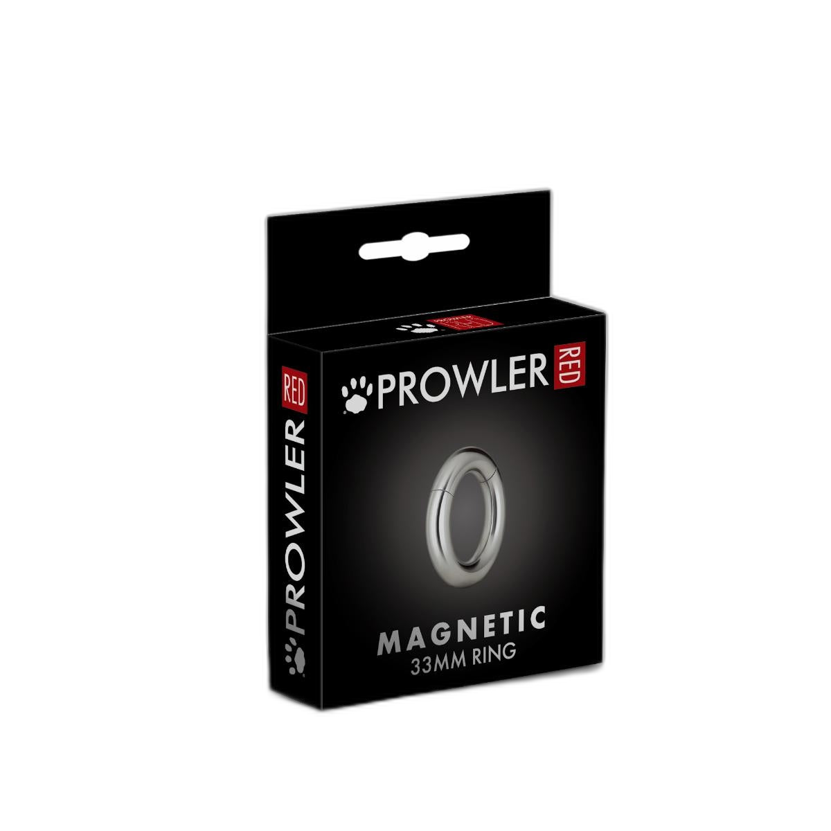 Prowler RED Magnetic Cock Ring 33mm Silver