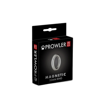 Prowler RED Magnetic Cock Ring 33mm Silver