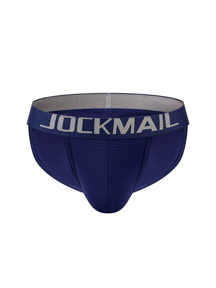 Men's Solid Color U-Convex Pouch High-Cut Briefs