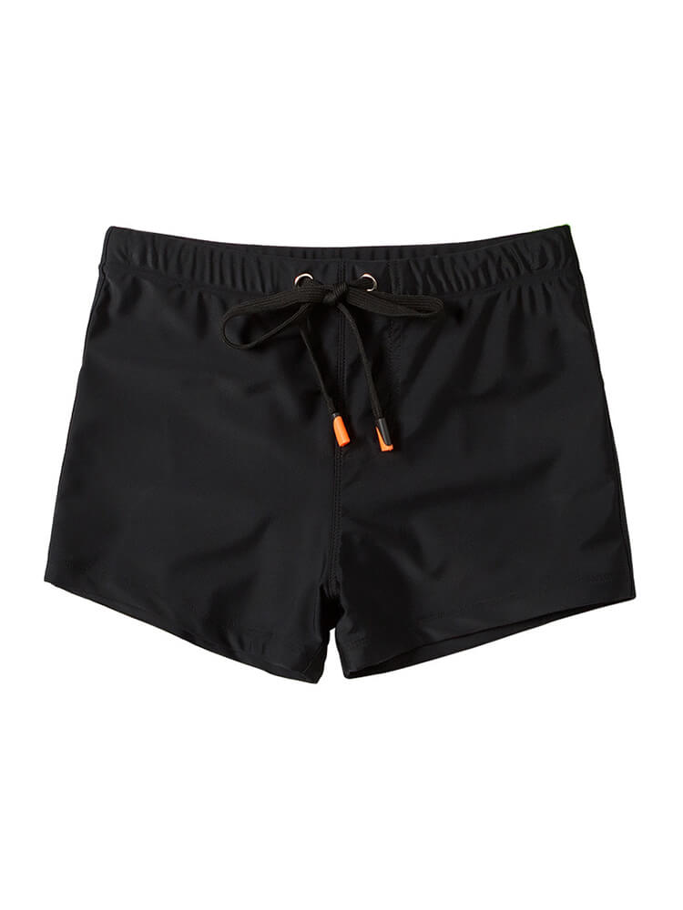 Men's Fashion Solid Color Quick-Dry Swim Trunks