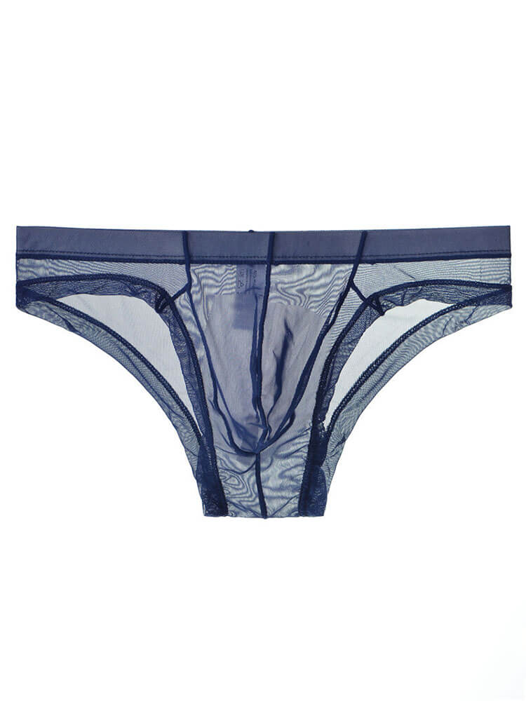 Men's Sexy Sheer Mesh Pouch Breathable Briefs